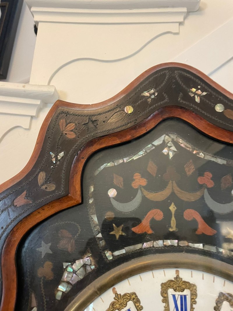 Antique Victorian Quality French Wall Clock - Image 9